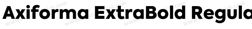 Axiforma ExtraBold Regular字体转换